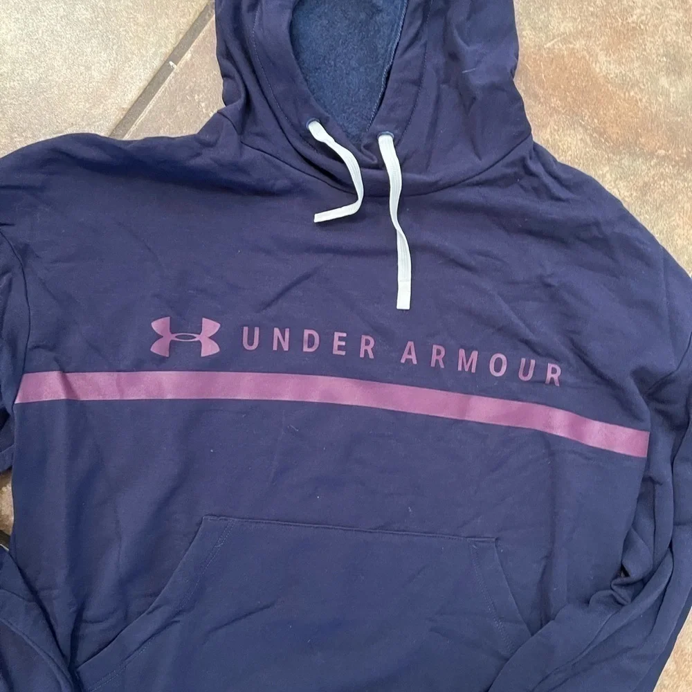 Navy Under Armour Hoodie - Picture 2 of 4